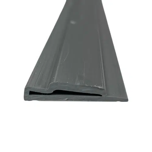 Schuine onderstrip grijs