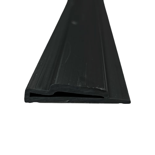 ondergeleider plissehordeur Aluminium zwartschuin