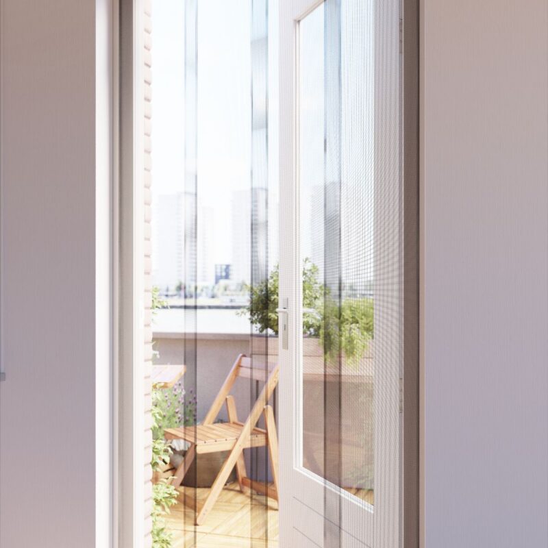 Bruynzeel Lamellenhor deur s400 95x235 grijs/zwart